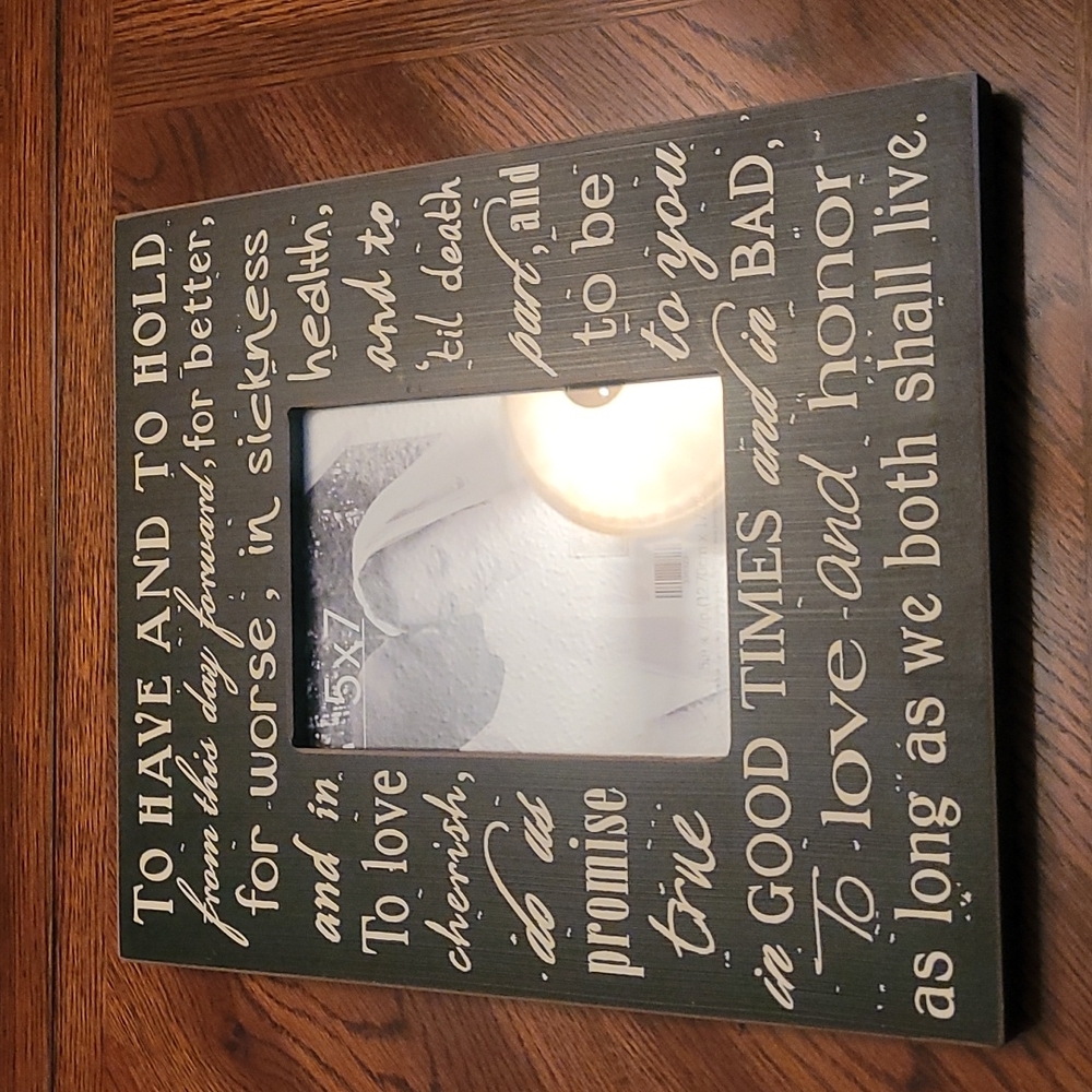 Wedding picture frame